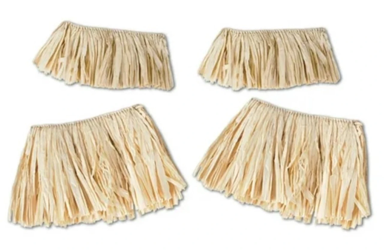 Raffia Arm And Leg Ties | Hawaiian | Costume Pieces 1 Raffia Arm And Leg Ties | Hawaiian | Costume Pieces