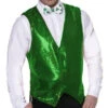 Sequin Vest Plus Size - Green | Novelty | Costume Pieces