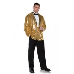 Gold Sequin Cigar Lounge Singer Jacket | Festivals | Costume Pieces
