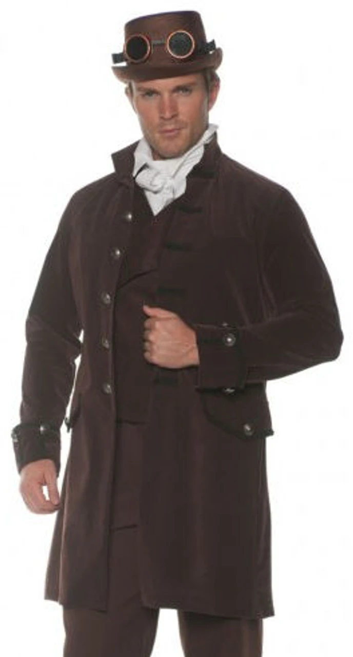 Brown Victorian Steampunk Frock Coat | Steampunk | Costume Pieces 1 Brown Victorian Steampunk Frock Coat | Steampunk | Costume Pieces