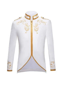 Royal Prince Embroidered White Jacket | Renaissance | Costume Pieces