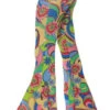 70s Hippie Flower Bell Bottom Pants | 1960s | Costume Pieces