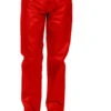 90s Vibrant Red Pleather Costume Pants | 1990s | Costume Pieces
