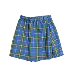 Blue Plaid School Girl Skort | Novelty | Costume Pieces