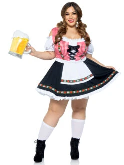 Beer Garden Babe Oktoberfest Dirndl Plus Size Costume | Oktoberfest | Womens Costumes