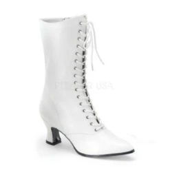 White Wedding Victorian Boots | Victorian | Costume Footwear