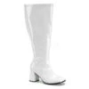 GoGo Boot Wide Calf White | 1960s | Costume Footwear