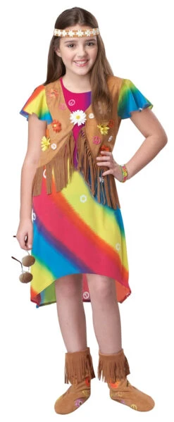 60s Groovy Flower Girl Hippie Costume | 1960s | Childrens Costumes