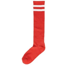Knee Socks Red Striped | 1980s | Legwear And Tights