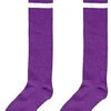 Knee Socks Purple Striped | 1980s | Legwear And Tights