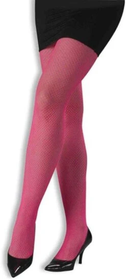 80s Neon Orange Fishnet Tights | 1980s | Legwear And Tights