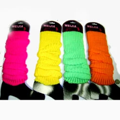 Neon Leg Warmers - Multiple Colours | 1980s | Legwear And Tights