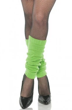 80s Neon Green Leg Warmers | 1980s | Legwear And Tights