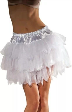 White Tutu With Satin Waistband | Legwear | Legwear And Tights