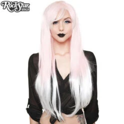 Ombre Alexa Pink And White | Heat Styleable Anime Wig | Rockstar Wigs