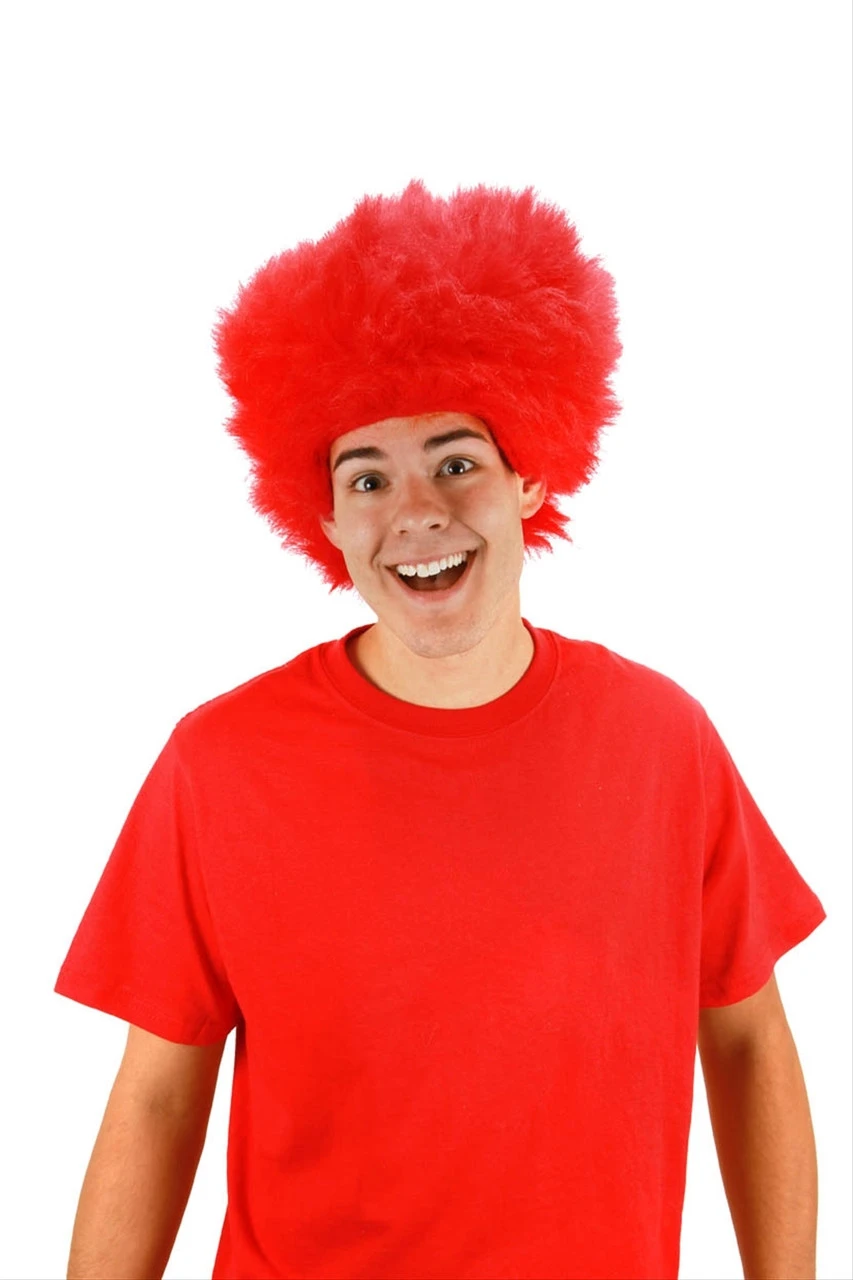 Red Fuzzy Wig | Circus | Wigs And Hair Pieces 1 Red Fuzzy Wig | Circus | Wigs And Hair Pieces