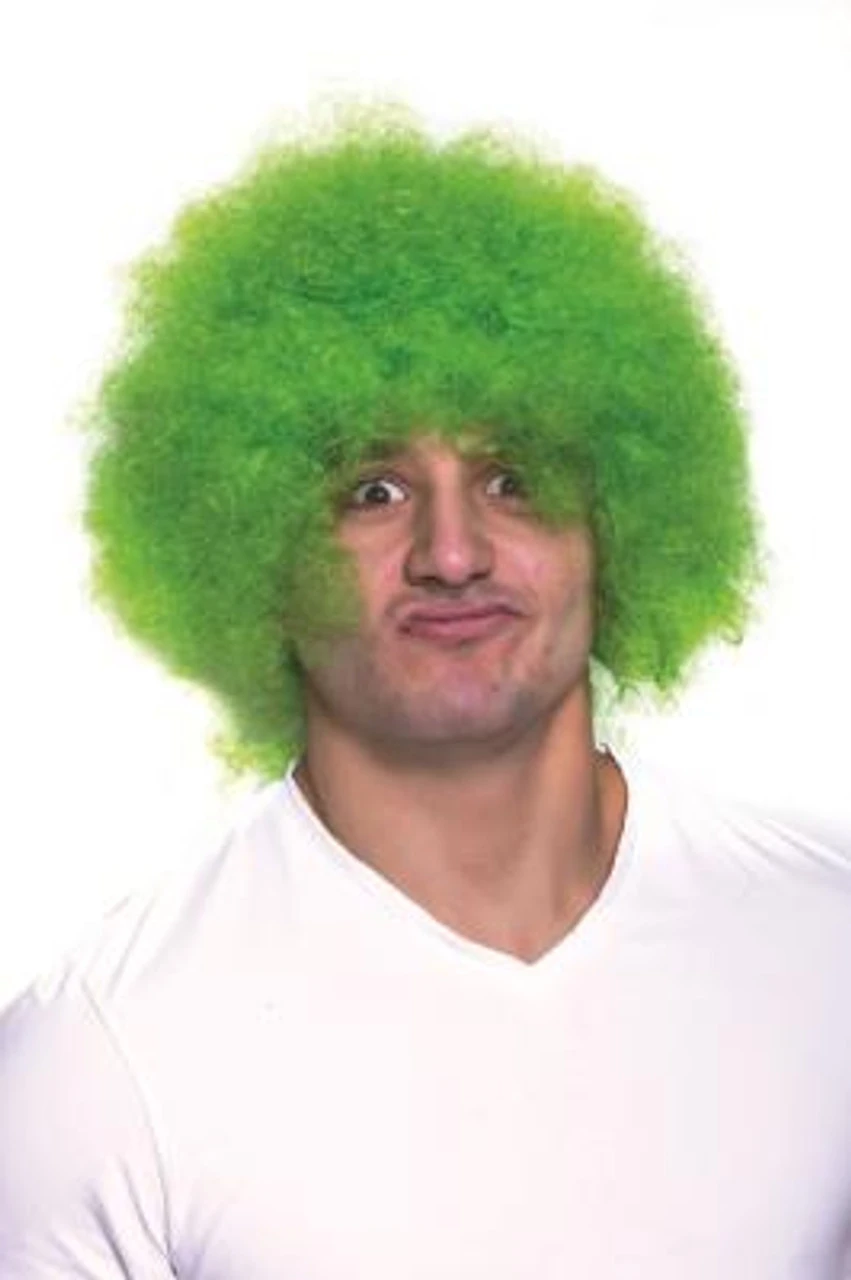 Lime Green Afro Clown Wig | Circus | Character Wigs 1 Lime Green Afro Clown Wig | Circus | Character Wigs