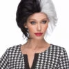 Wicked Black And White Wig | 101 Dalmatians | Wigs And Hair Pieces