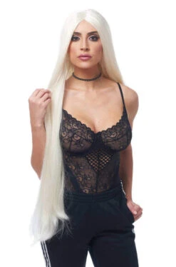 Reality West Platinum Blonde Kim Kardashian Wig | Celebrity Wigs