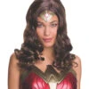 Wonder Woman Long Brown Costume Wig | DC | Wigs And Hair Pieces