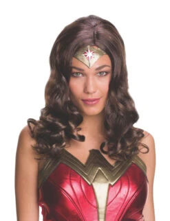 Wonder Woman Long Brown Costume Wig | DC | Wigs And Hair Pieces
