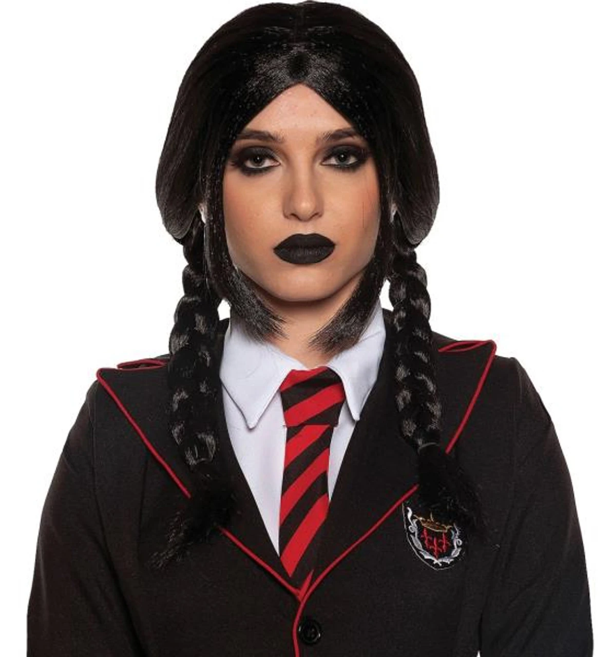 Wednesday Gothic Braids Wig | The Addams Family | Wigs And Hair Pieces 1 Wednesday Gothic Braids Wig | The Addams Family | Wigs And Hair Pieces