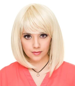 Cosplay Straight Bob Blonde Wig | Heat Styleable Anime Wig | Rockstar Wigs