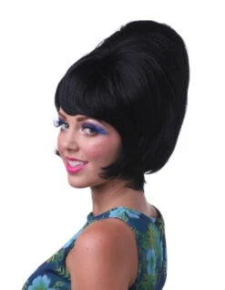 Black Beehive Wig | 1960s | Wigs And Hair Pieces