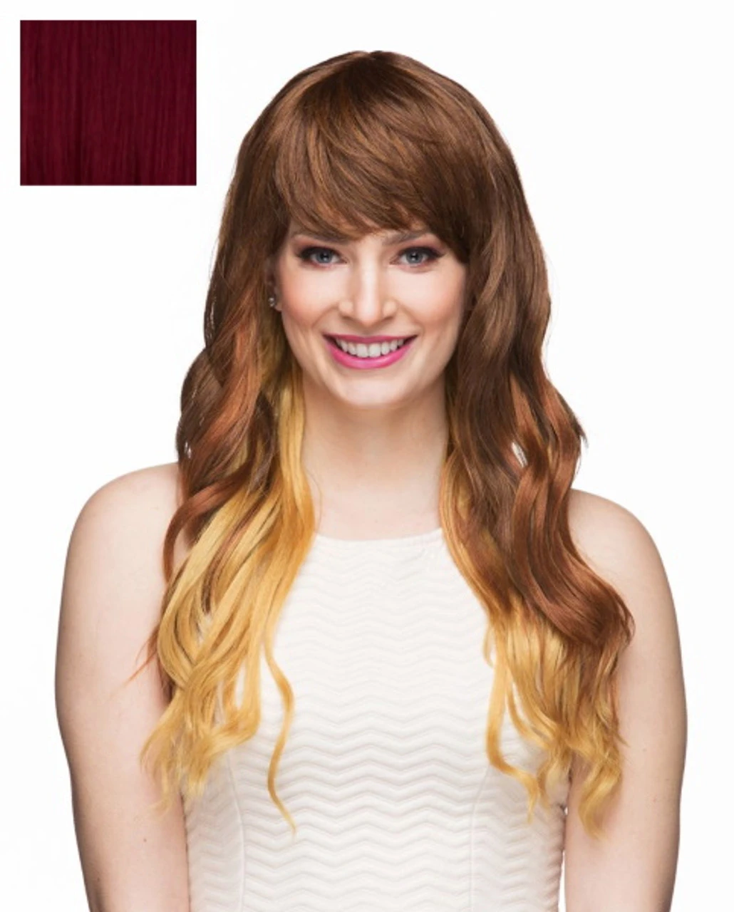 Ophelia Long Beach Waves Burgundy Wig | Glamorous Wigs | Wigs 1 Ophelia Long Beach Waves Burgundy Wig | Glamorous Wigs | Wigs
