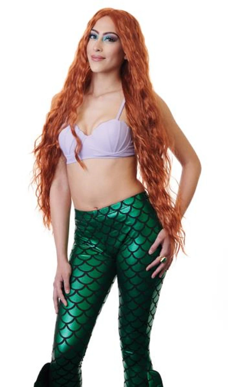 Mermaid Long Red Wig | The Little Mermaid | Wigs And Hair Pieces 1 Mermaid Long Red Wig | The Little Mermaid | Wigs And Hair Pieces
