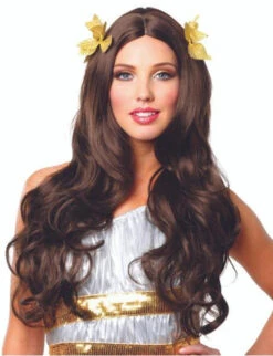 Greek Goddess With Wreath Brown Wig | Old World | Wigs And Hair Pieces