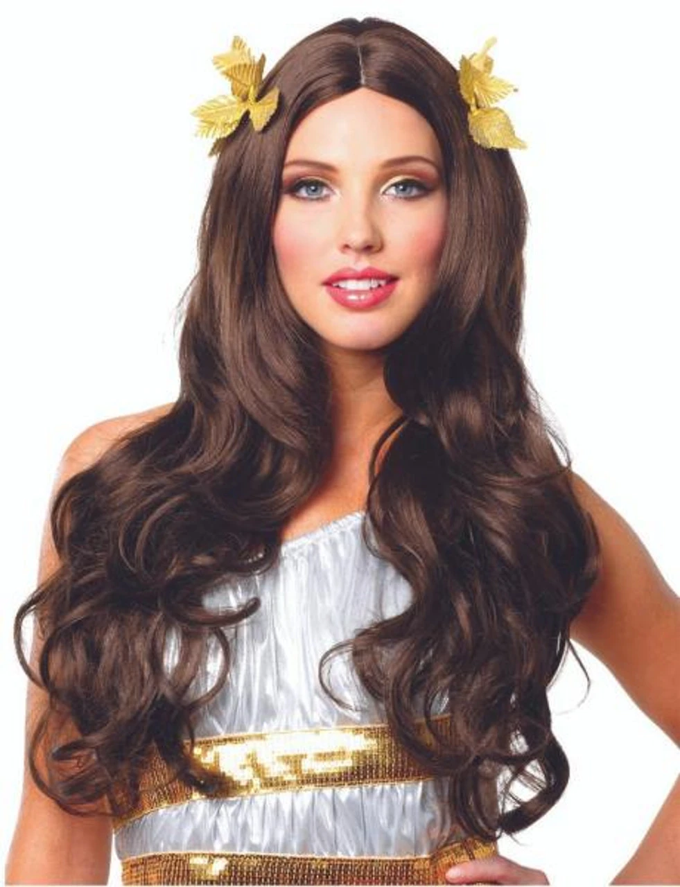 Greek Goddess With Wreath Brown Wig | Old World | Wigs And Hair Pieces 1 Greek Goddess With Wreath Brown Wig | Old World | Wigs And Hair Pieces