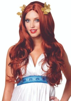 Greek Goddess With Wreath Red Wig | Old World | Wigs And Hair Pieces