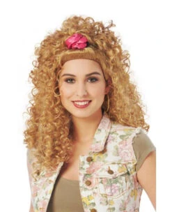80s Scrunchie Sweetie Curly Dirty Blonde Wig | 1980s | Wigs And Hair Pieces