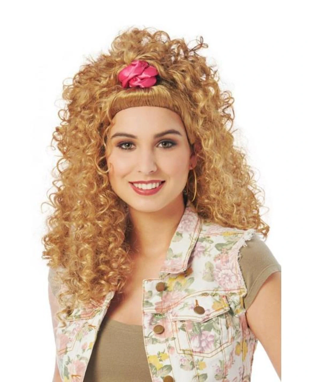 80s Scrunchie Sweetie Curly Dirty Blonde Wig | 1980s | Wigs And Hair Pieces 1 80s Scrunchie Sweetie Curly Dirty Blonde Wig | 1980s | Wigs And Hair Pieces