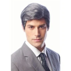 Real Man Grey Short Styled Wig | Character Wigs