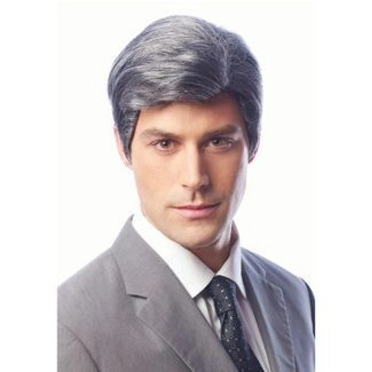 Real Man Grey Short Styled Wig | Character Wigs 1 Real Man Grey Short Styled Wig | Character Wigs