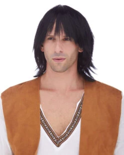 60s Sonny Boy Black Retro Shag | 1960s | Wigs And Hair Pieces