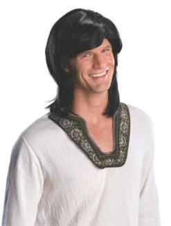 That 70s Guy Black Wig | 1970s | Wigs And Hair Pieces