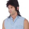 80s Black Mullet Wig | 1980s | Decade Wigs