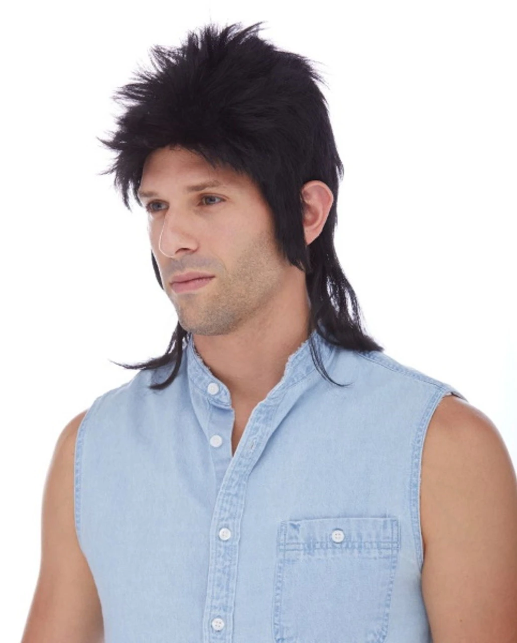 80s Black Mullet Wig | 1980s | Decade Wigs 1 80s Black Mullet Wig | 1980s | Decade Wigs
