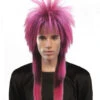 80s Pink Rocker Mullet Wig | 1980s | Decade Wigs