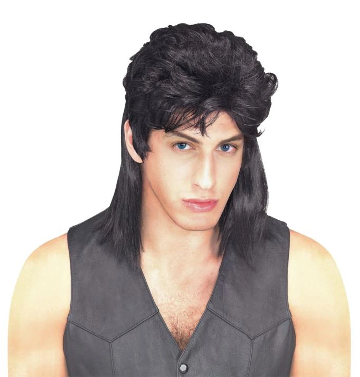 80s Black Mullet Wig | 1980s | Wigs And Hair Pieces 2 80s Black Mullet Wig | 1980s | Wigs And Hair Pieces - Image 2
