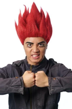 Red Riot Akuma Wig | Street Fighter | Wigs And Hair Pieces