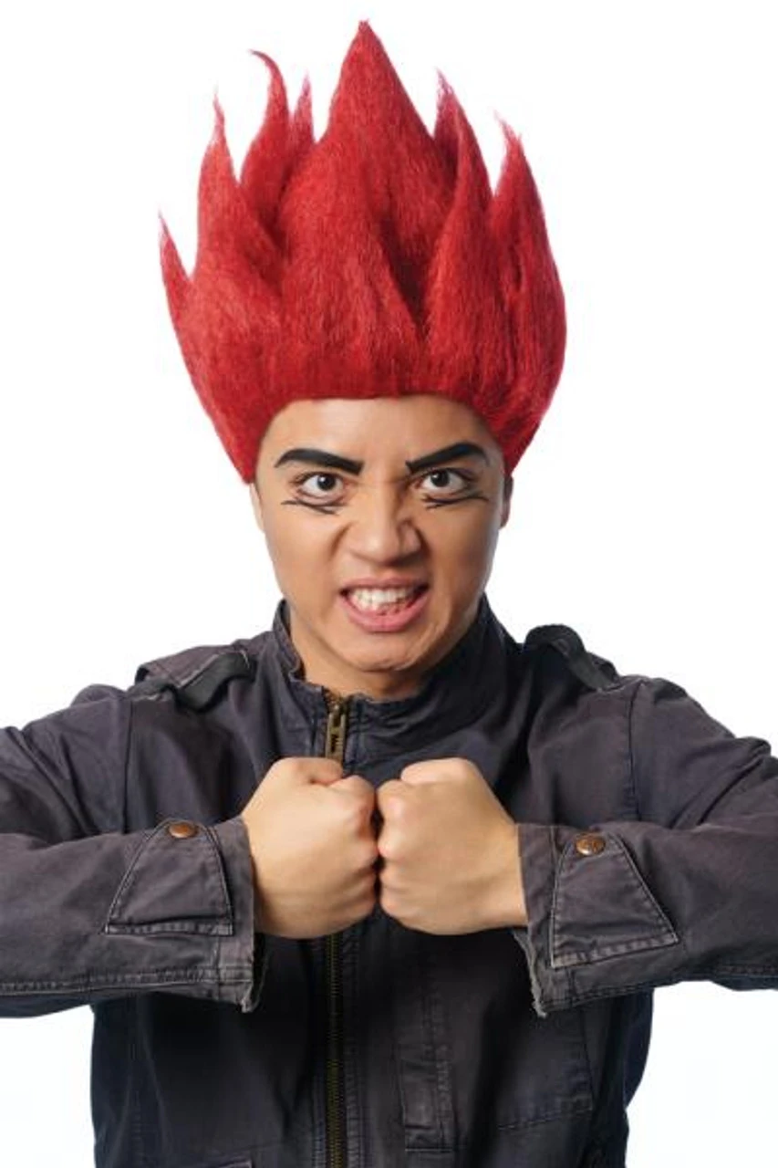 Red Riot Akuma Wig | Street Fighter | Wigs And Hair Pieces 1 Red Riot Akuma Wig | Street Fighter | Wigs And Hair Pieces