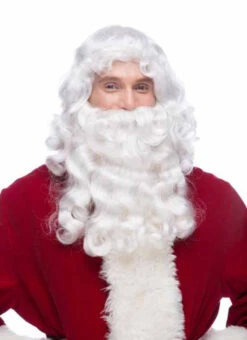 Santa Wig And Medium Length Beard Set | Christmas | Seasonal Accessories
