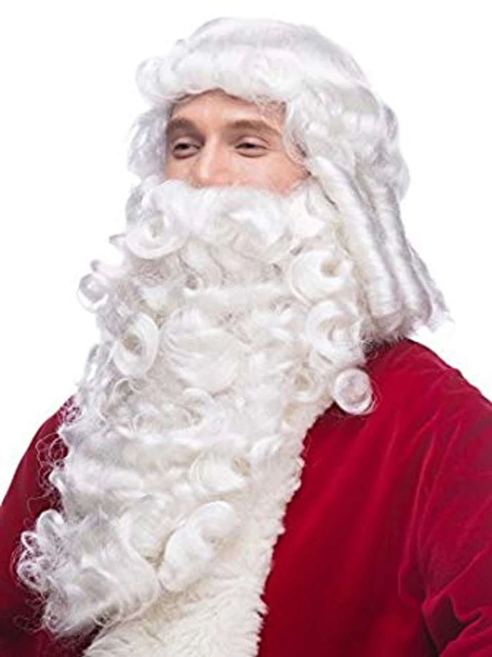 Santa Wig And Long Length Beard Set | Christmas | Seasonal Accessories 1 Santa Wig And Long Length Beard Set | Christmas | Seasonal Accessories