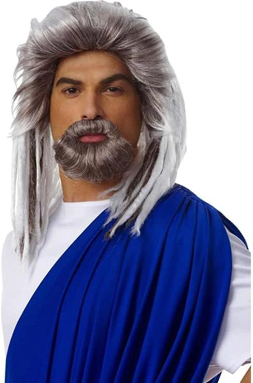 King Of The Sea Neptune Or Poseidon Wig And Beard | Mythology | Character Wigs 1 King Of The Sea Neptune Or Poseidon Wig And Beard | Mythology | Character Wigs