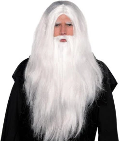 Gandalf The White Inspired Sorcerer Wig Set | Fantasy | Wigs And Hair Pieces