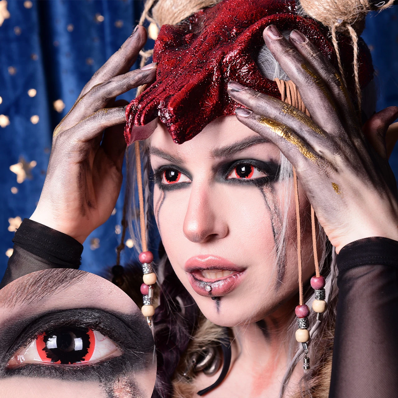 Red Witch | Costume Contacts | Primal Contact Lenses 3 Red Witch | Costume Contacts | Primal Contact Lenses - Image 3